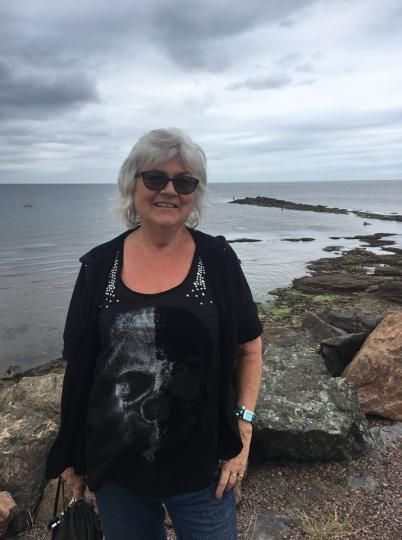 Enjoying a day at the beach.