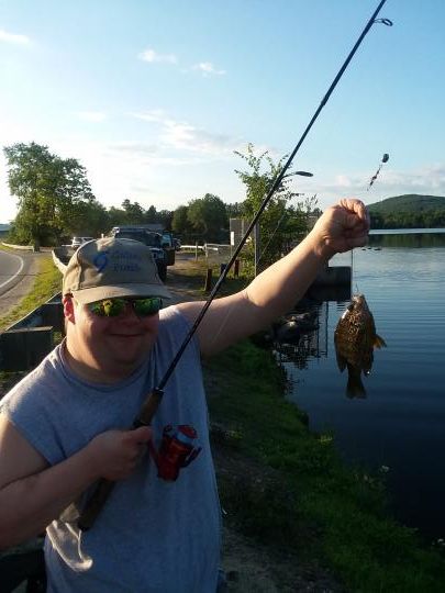 This me catching a fish at Wilson pound