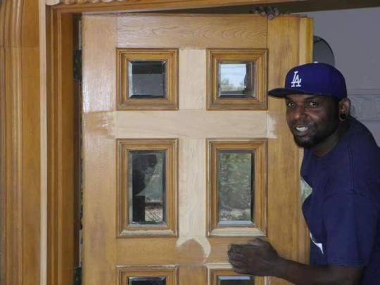 Restoration of the Benedictine Monastery French Doors.