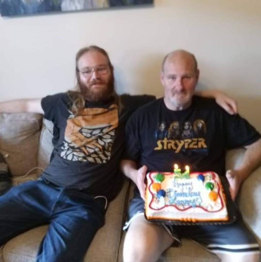 Me and my son Corey on my 54th birthday.