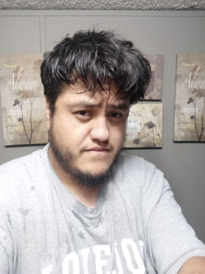 Trying to cut my hair.