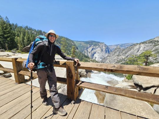 Backpacking on John Muir trail in California, USA