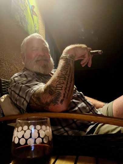 Enjoying a cigar about a 1/2 dozen times a year.