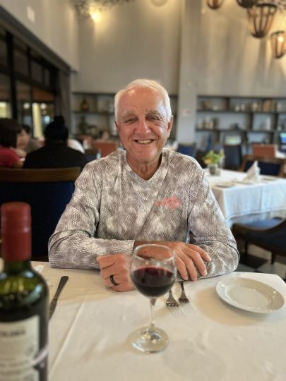 Just enjoying a glass of wine with dinner
