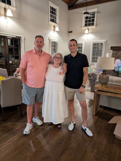 With my two giant sons