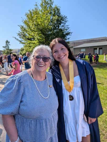 One of my grandaughters at her graduation