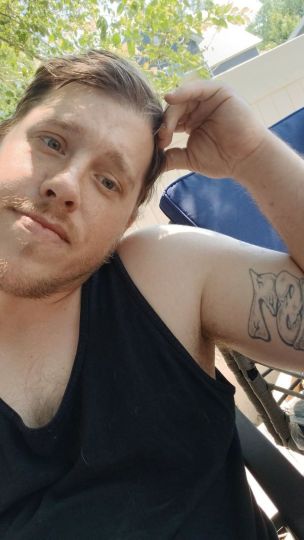 Sitting on back porch enjoying a nice day