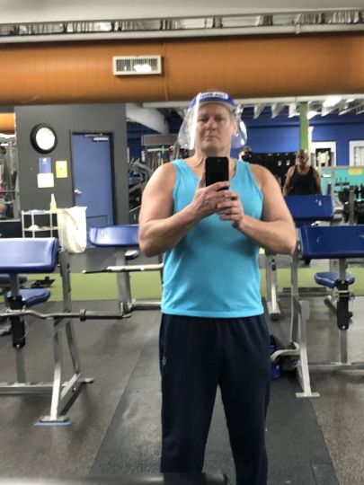 In the gym