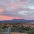 Sunset views from the hot tub