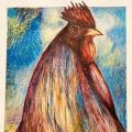 Snuffed Rooster via crayon