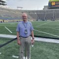 Visiting my son, who sells corporate sponsorship s for Notre Dame Athletics