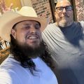 Me and dear friend out shooting pool I’m definitely rocking the straw hat and long hair