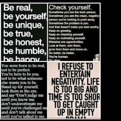 Facts of life always be real never fake!