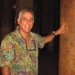 Poking that hole for luck!