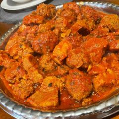 Sunday ‘homemade Meatballs’ beef’pork’ veal in the sauce!! Via NYC Brooklyn