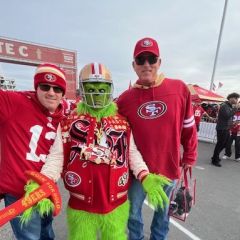 Me and my Cousin Eric at a live 49er game 2024