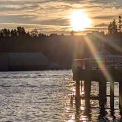 sunset on Lake Union, Seattle