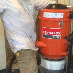At work getting fresh with a vacuum