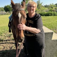 Taken last year. First time back on a horse in over 40 years. I loved it 😊