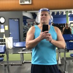In the gym